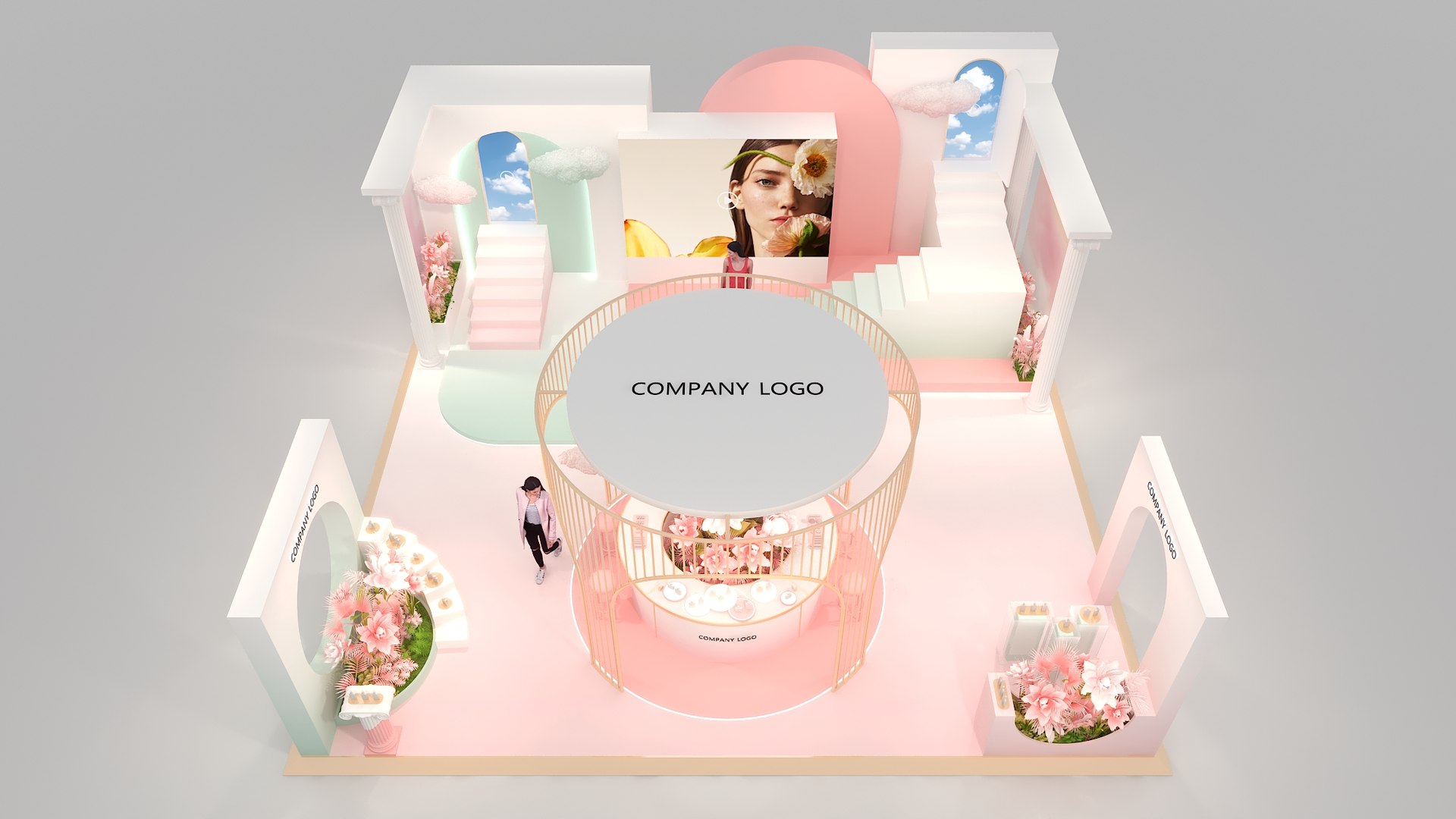 3D Model Shopping Mall Stand - TurboSquid 2332180
