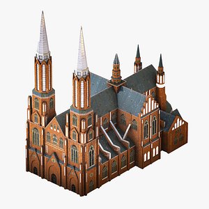 3D model Cathedral of St Michael the Archangel and St Florian the Martyr