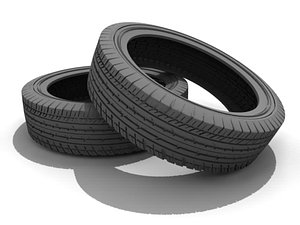 3d car tyre wheel