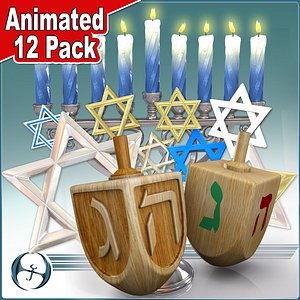 hanukkah animations 12 3d max