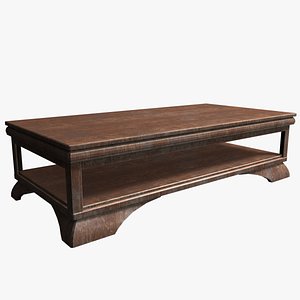 wood coffee table 3D model