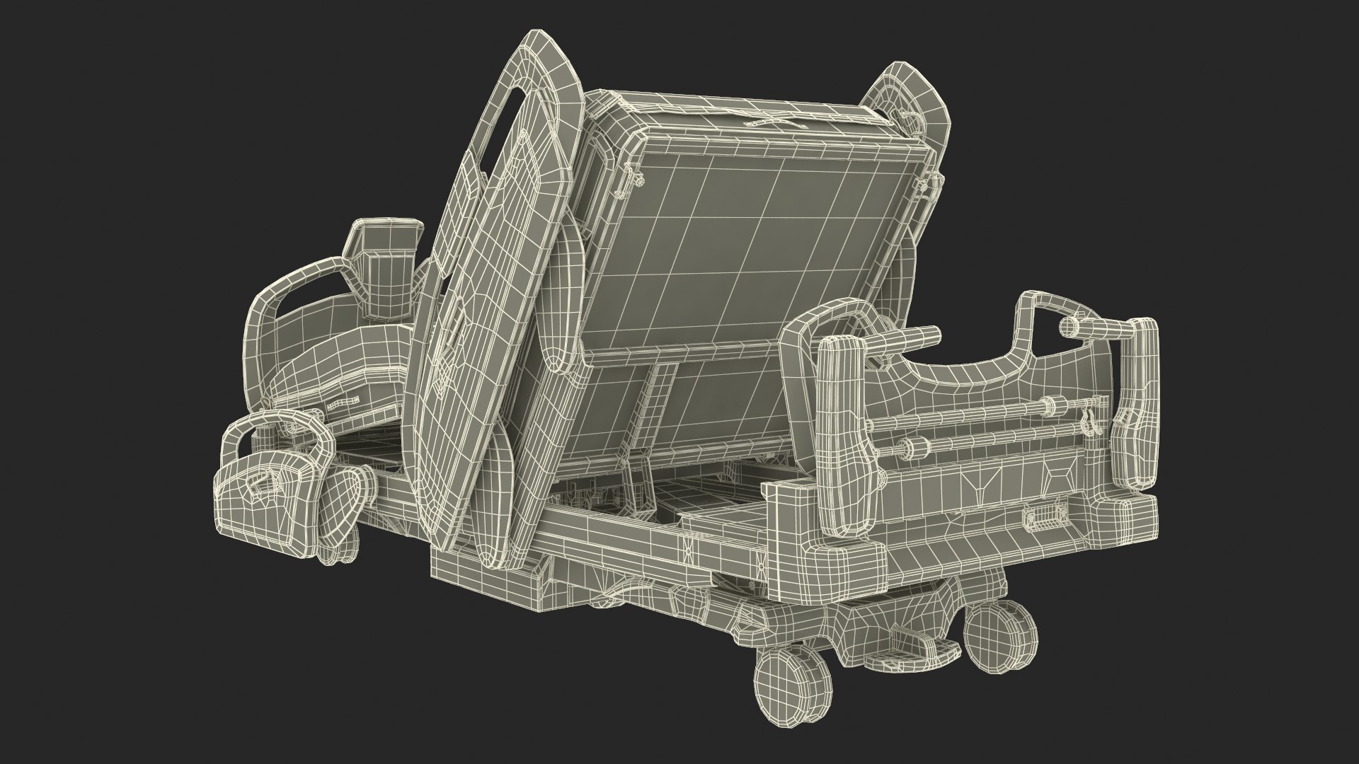 Smart Medical Bed Fowlers Position 3D Model - TurboSquid 2112895