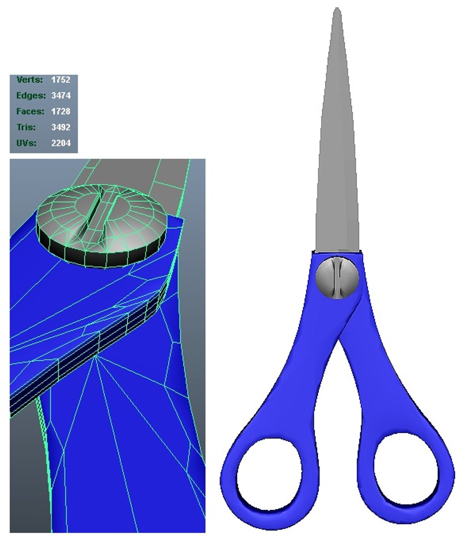 3D Model Scissors Art - TurboSquid 1260456