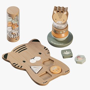 3D Vertbaudet Tanzania Playset With 3 Educational Toy