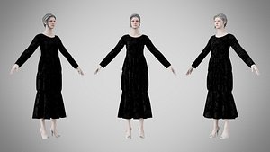 Dress 25 Obsidian Bloom Velvet