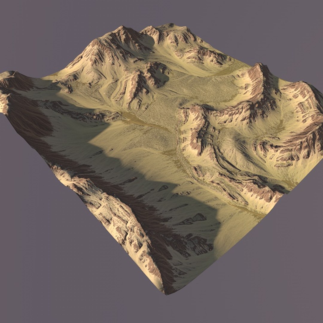 3d model of mountain games maps