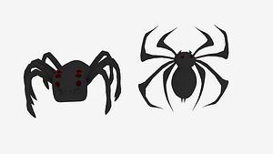 3D model spider logo emblem