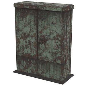 electrical enclosure 1 rusty 3D model