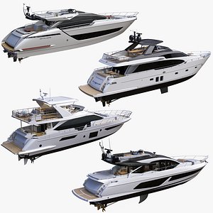 Motor Yachts Set v3
