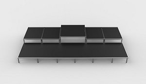 3D model Stage Rental Sizing 02 3D model