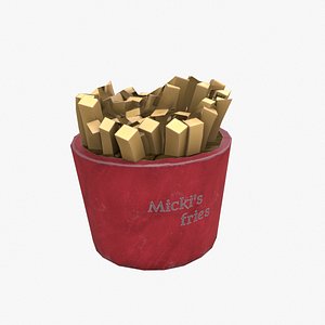 French fries 3D model
