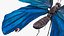 3D model Animated Papilio Butterfly Flapping Wings Rigged for Maya
