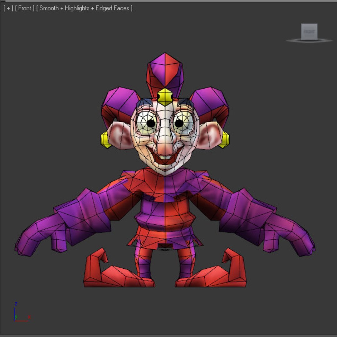3d Model Jester Cartoon