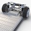 3d tesla s chassis modeled