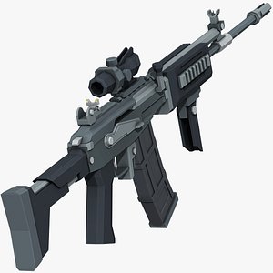 Galil Tactical - Low Poly Mobile Ready