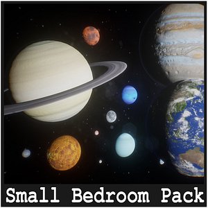 3D Solar System Planets  15 Assets