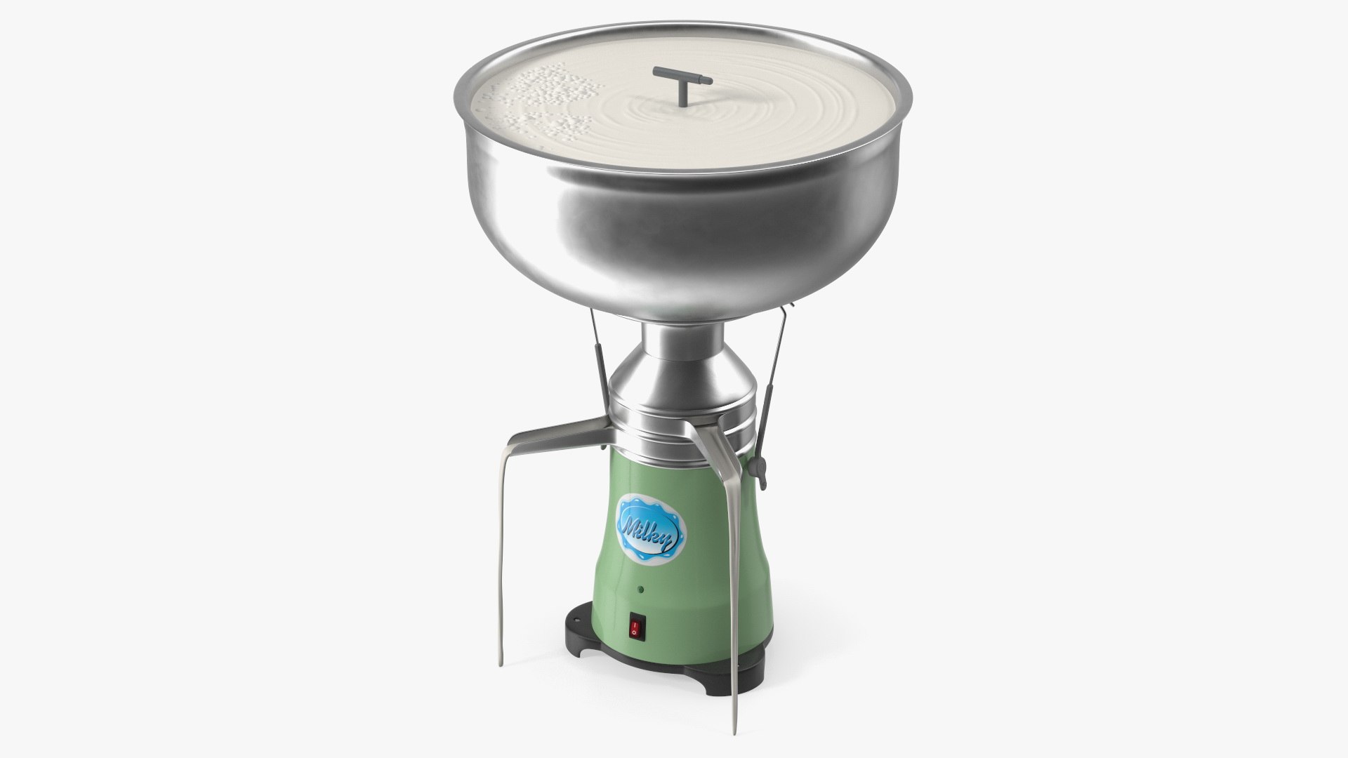Milky Cream Separator With Milk 3D model preview