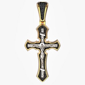 3D Women Holy Cross pendant P3 3D print model