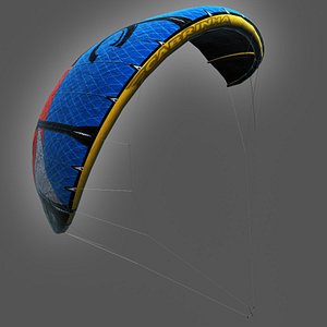 3d cabrinha kite rigged model
