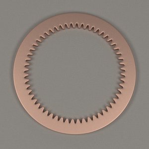 3d clock gear wheel