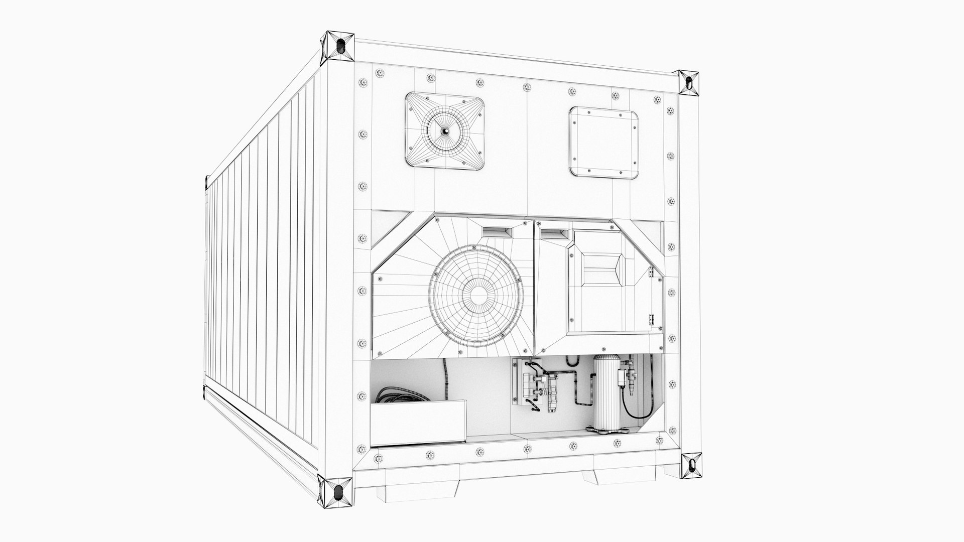 3D 20feet Hamburg Sud Shipping Container Reefer CARRIER - TurboSquid ...
