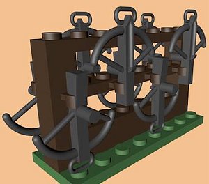 3ds max lego crossbow rack