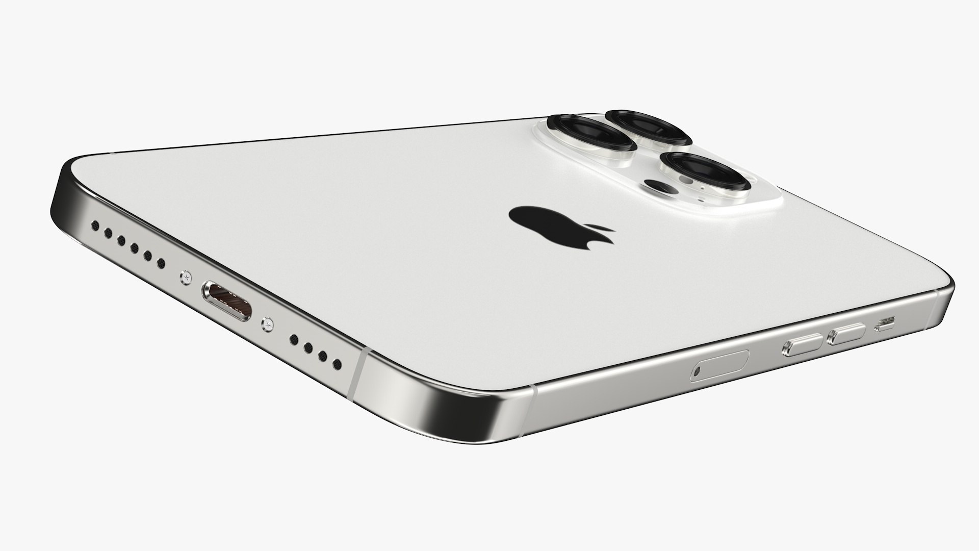 Apple IPhone 13 Pro Max Silver Model - TurboSquid 1748420