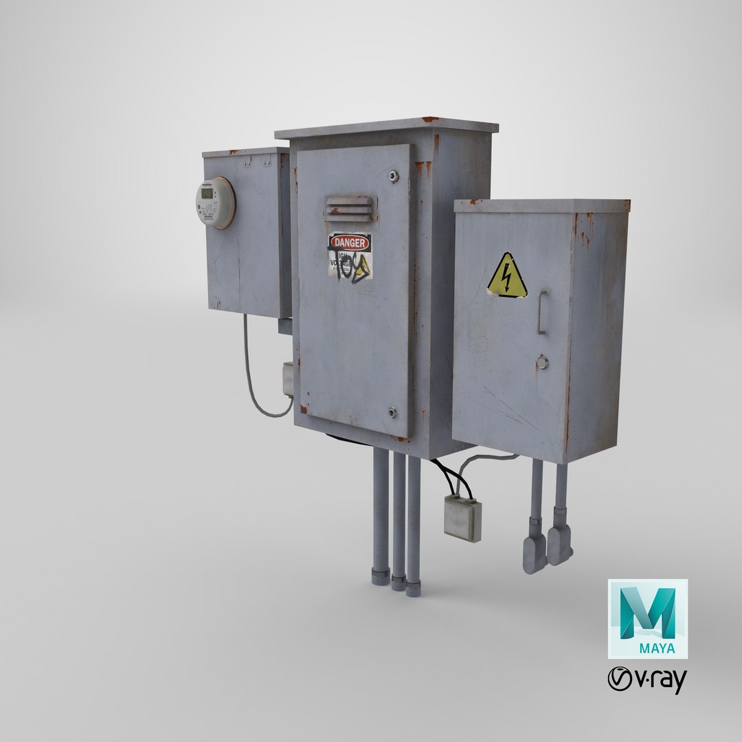 Electrical Box 04 GameReady LODs 3D Model - TurboSquid 1978163