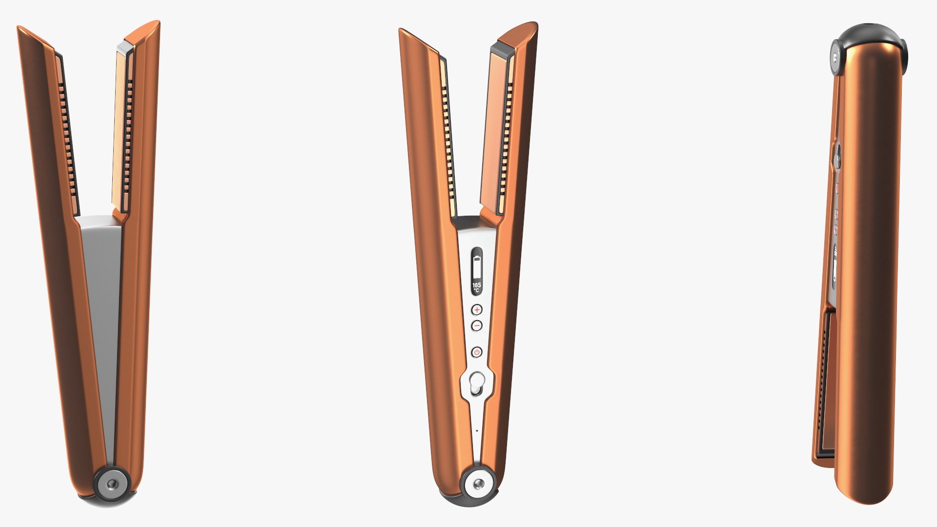 3D Wireless Hair Straightener Dyson Corrale Copper Model - TurboSquid ...
