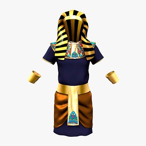 Mens Ancient Egyptian Pharaoh Costume 3D model