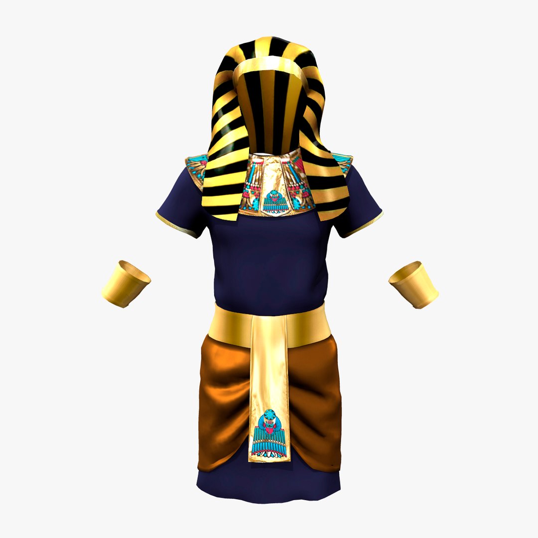 Mens Ancient Egyptian Pharaoh Costume 3D Model - TurboSquid 1854186, image size:1080x1080