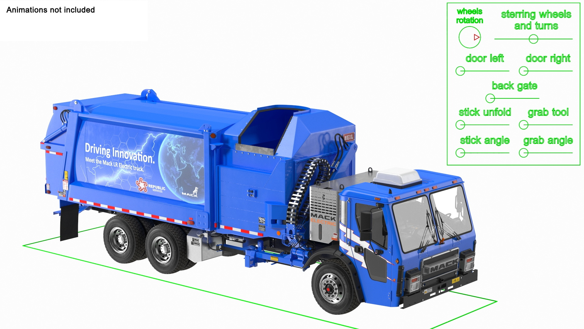 マック　LR　リフューズ・トラック マック LR リフューズ・トラック Mack LR Refuse/Recycle Toy