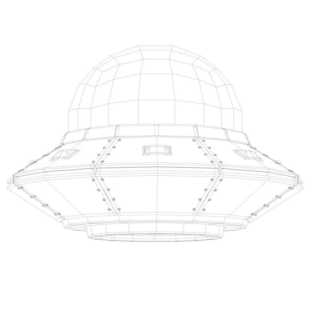 3D Cartoon Ufo - TurboSquid 1150603