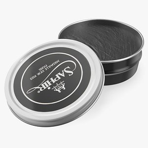 Saphir Medaille dOr Black Shoe Polish Open Can