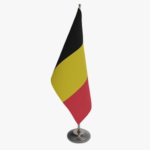 3D model Table Flag Belgium