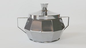 Art Deco Sugar Bowl 1930s Silver Plated