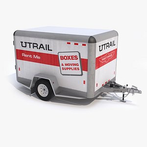 3D model Small Cargo Trailer For Moving   - Generic 3D model