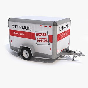 Small Cargo Trailer For Moving - Generic 3D model