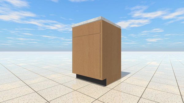 modelo 3d Armario bajo B24 - TurboSquid 1754041
