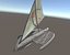 3D model boat sailboats sail