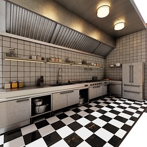 industrial kitchen set