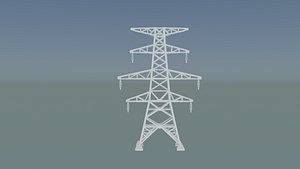 3D 3D Electric Power Tower model