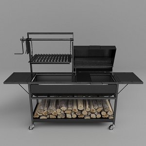 bbq grill & firewood
