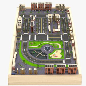 3D model Environment Small City