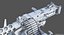 3D m2hb browning machine gun