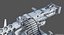 3D m2hb browning machine gun