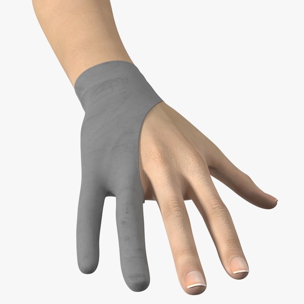 3D Grey Drawing Glove on Hand model - TurboSquid 2123867