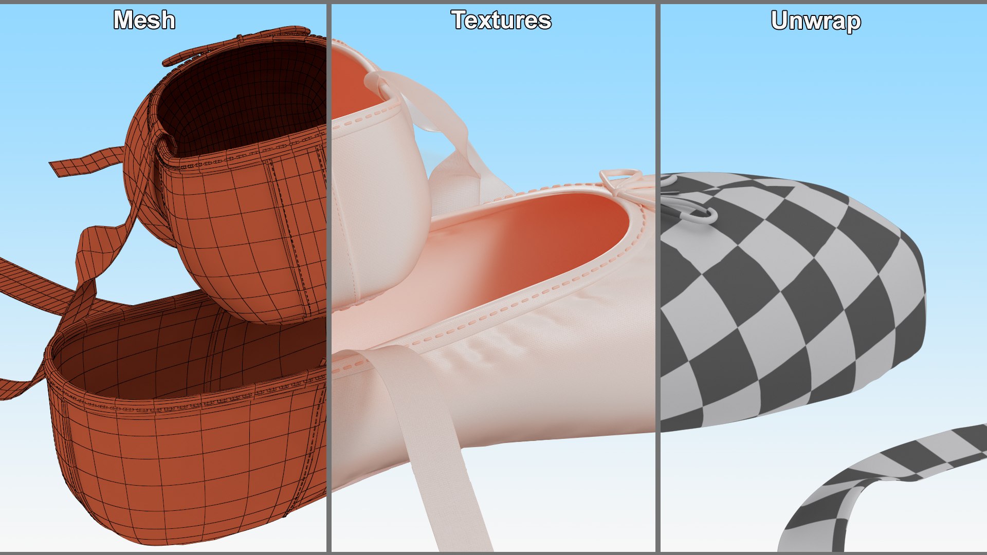 Ballet Shoes model https://p.turbosquid.com/ts-thumb/fC/qherV6/Rr/ballet_shoes_011/jpg/1744524907/1920x1080/fit_q87/662649388c75fd15e10f5202421bec76c88c6186/ballet_shoes_011.jpg