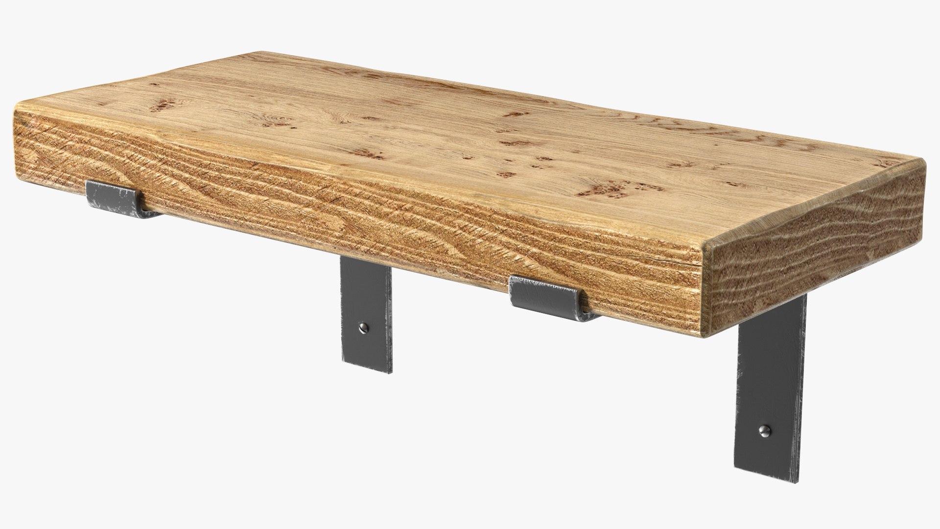 Wooden Shelf Small 3D model preview