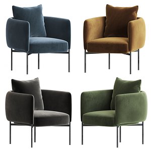 adea bonnet club lounge chair 3D